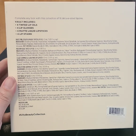 Ulta Beauty Lip Glossary 16 Piece Lip Vault - Picture 3 of 3